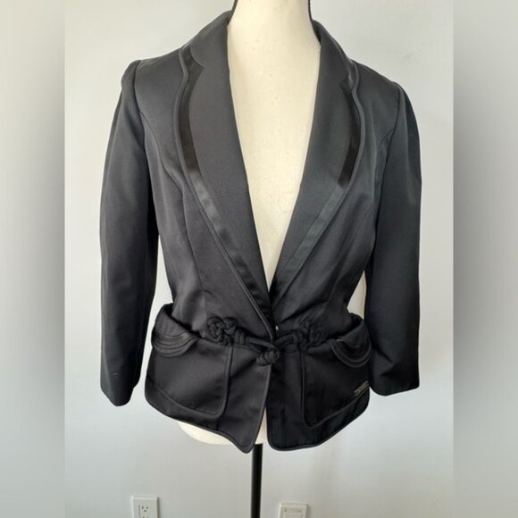 Authentic Vintage John Galliano Black Blazer – Size 42  (US 6) – Made in Italy - Picture 12 of 16